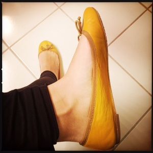 Tory Burch Chelsea Ballet Flat Light Golden yellow