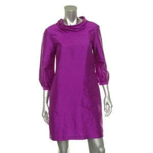 J.Crew Dress Cocktail 100% Silk Magenta Formal J.Crew Dress Cocktail 100% Silk Magenta Formal