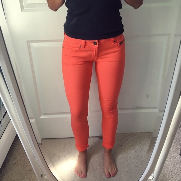 Forever 21 Orange Jeans
