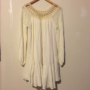 Free People white flowing dress