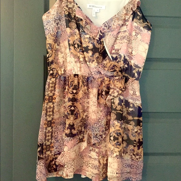 Bcbgeneration Wrap Front Ruffle Romper - image 7