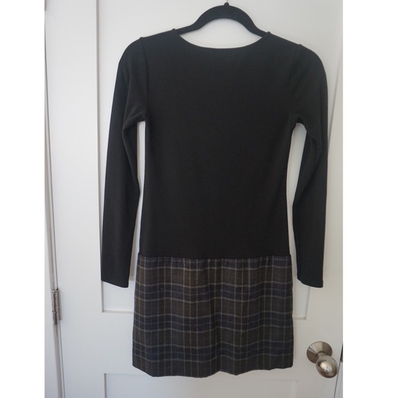 Theory Black/Plaid Dress Size: S