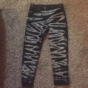 Tie dye Nike crop tights