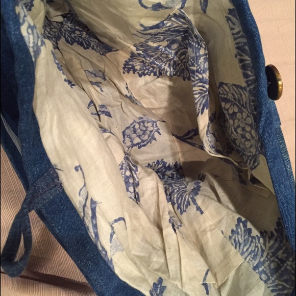 Repurposed Denim Shoulder Bag - Picture 3 of 3