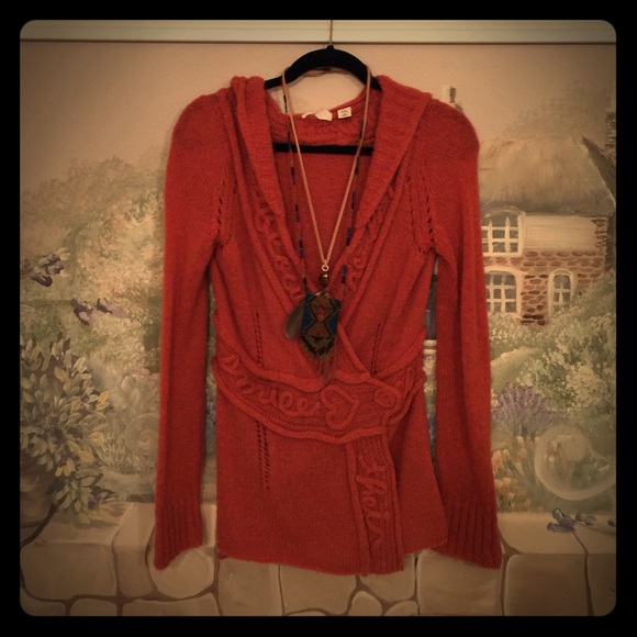 Sleeping in snow anthropologie sweater with poem