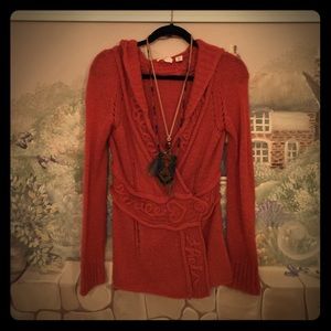 Sleeping in snow anthropologie sweater with poem