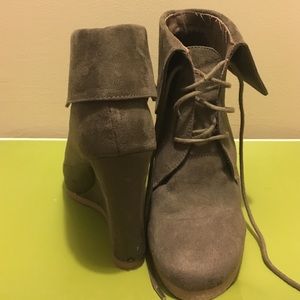 Olive Ankle Booties