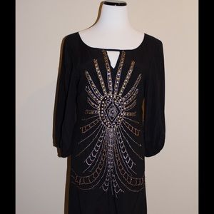 Love Token Black Beaded Dress