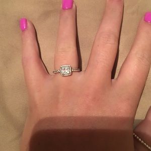 Women's Pandora square ring.