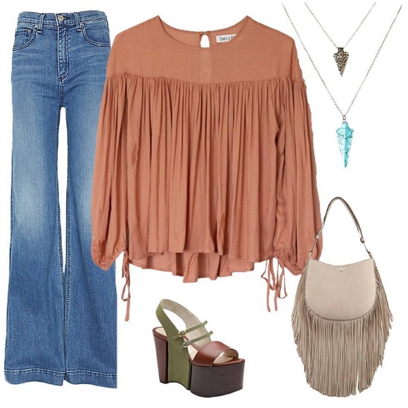 Draping Blouse Top - Picture 3 of 3