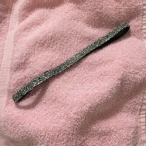 Silver/black headband