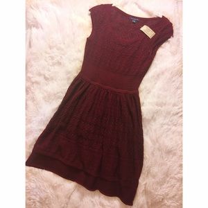 NWT American Eagle Burgundy Knit Dress