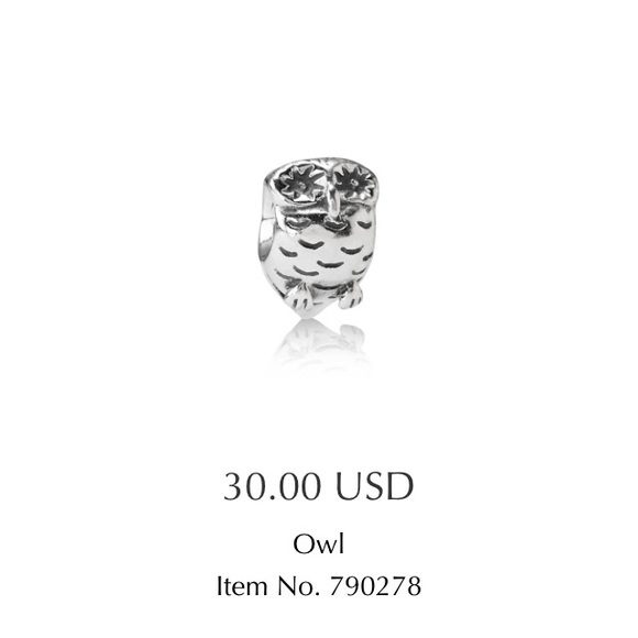 Pandora Owl Charm
