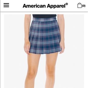 American Apparel Plaid Tennis Skirt