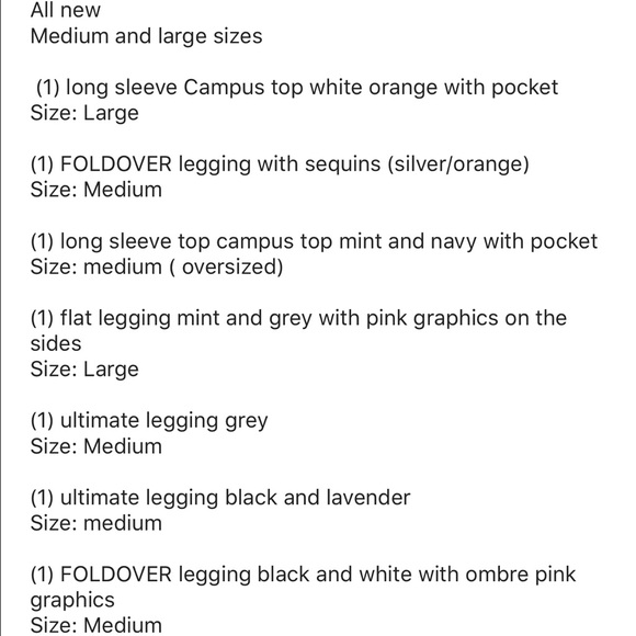 All 7 pc. New vs pink items $250 - Picture 2 of 2