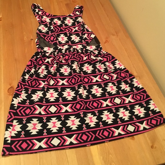 Pink and Black modern print