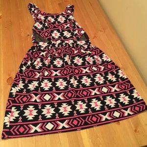 Pink and Black modern print