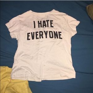 I Hate Everyone Crop Top Tee