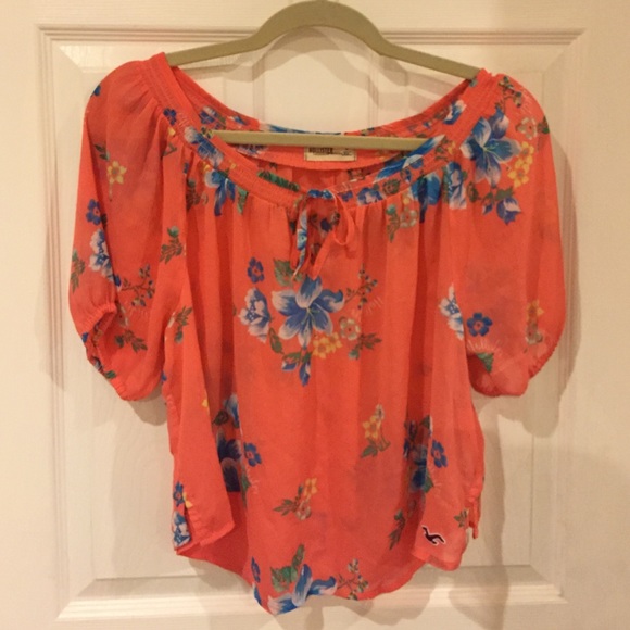 Hollister see-through blouse