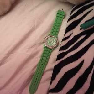 green zebra watch