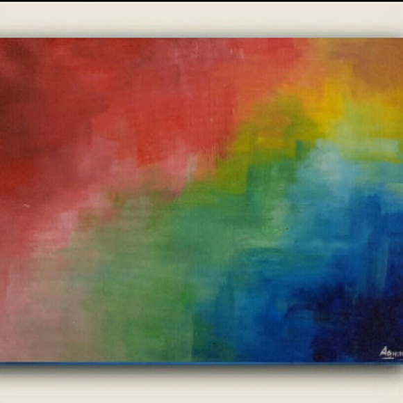 Abstract 7" x 11" painting
