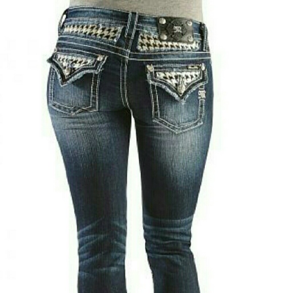 SOLD on MER-KARI- MISS ME SZ31 Sequined Skinnies - Picture 2 of 4
