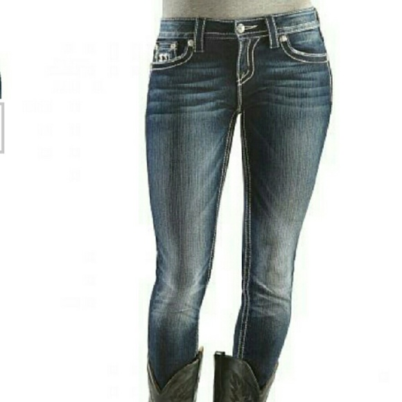 SOLD on MER-KARI- MISS ME SZ31 Sequined Skinnies - Picture 3 of 4
