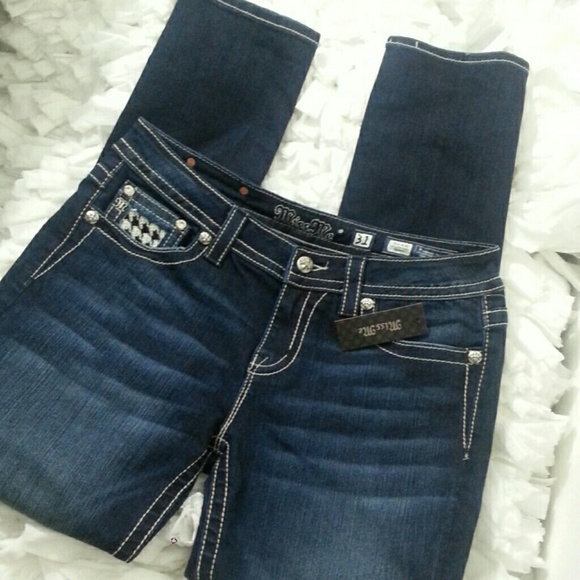SOLD on MER-KARI- MISS ME SZ31 Sequined Skinnies - Picture 4 of 4