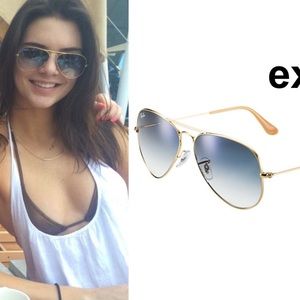 Ray Ban golden blue aviators