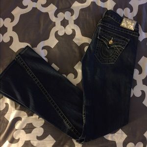 Authentic True Religion jeans w Rhinestone buttons