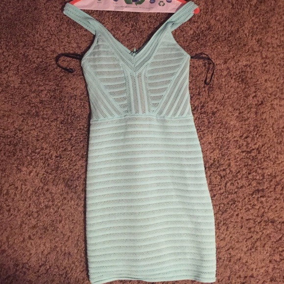 Baby blue Bebe dress