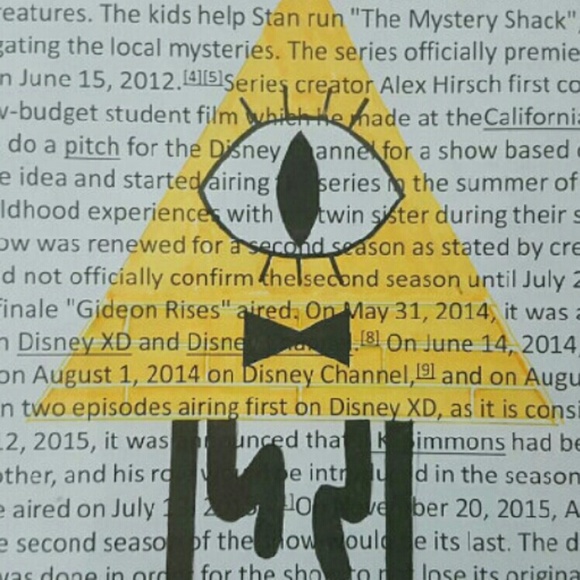 Bill chiper art on gravity falls wiki - Picture 4 of 4