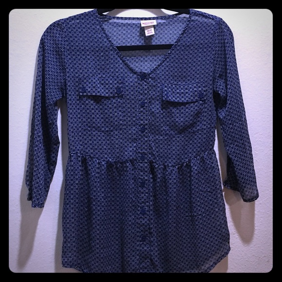 Chiffon print blouse