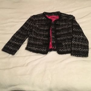 Forever21 Three Fourths Tweed Blazer