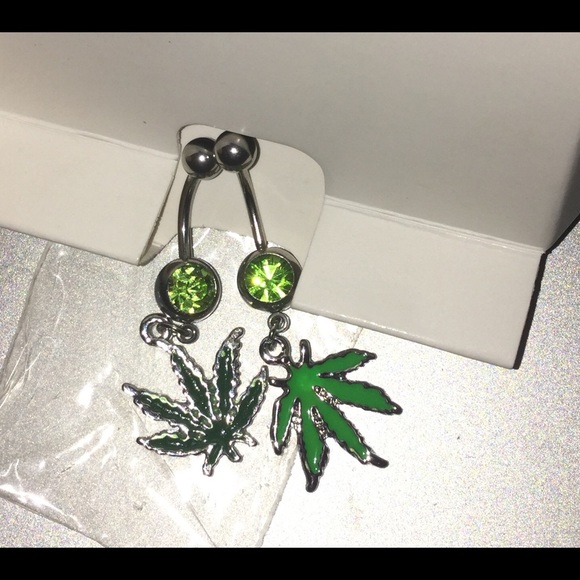 Brand New (2x) 420 14g Belly Button Rings!!