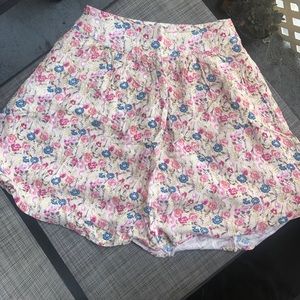 Floral cream colored skirt