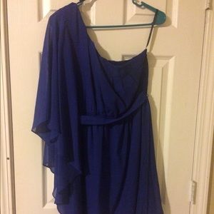 Royal blue One Shoulder dress