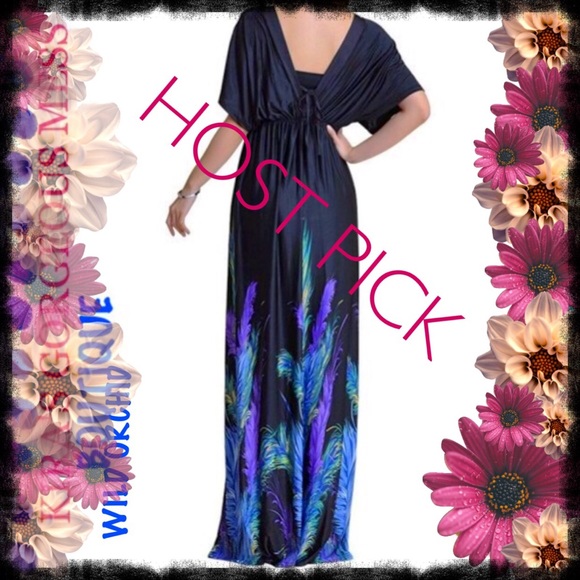 ✨BNWT✨BLACK W FEATHERS OR NAVY FLORAL✨PLUS SIZE✨ - Picture 2 of 2