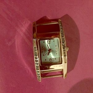 Beautiful new sterling silver and gold wrist watch