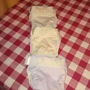 BumGenius Medium All in One Cloth Diaper- lot of 3