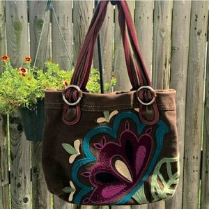 Cute fossil flower purse