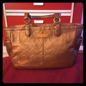Coach Bronze Tote