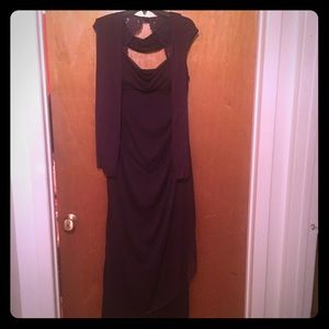 Dark Purple Evening Gown