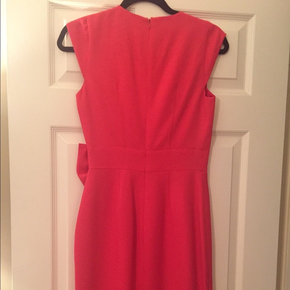 Erin Fetherston Azalea Pink Faux Wrap Dress w Bow - Picture 2 of 4