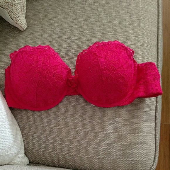 Aerie pink strapless bra