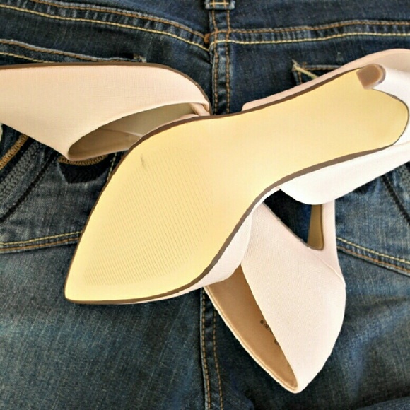 Behati Double d'Orsay Pointy Toe Heels in Blush - Picture 4 of 4