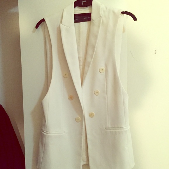 Zara cream vest