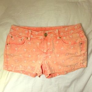 ON HOLD🛍 DELIAS Palm tree coral shorts 🛍