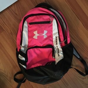 Pink under armour backpack