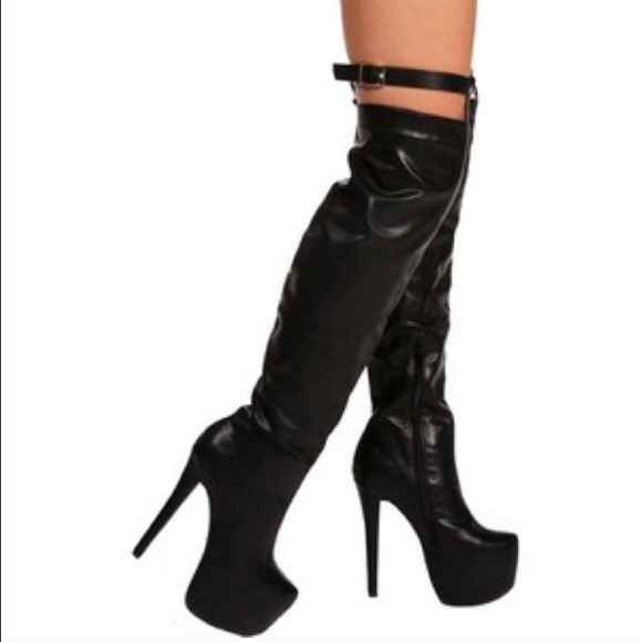 Glaze thigh high boots